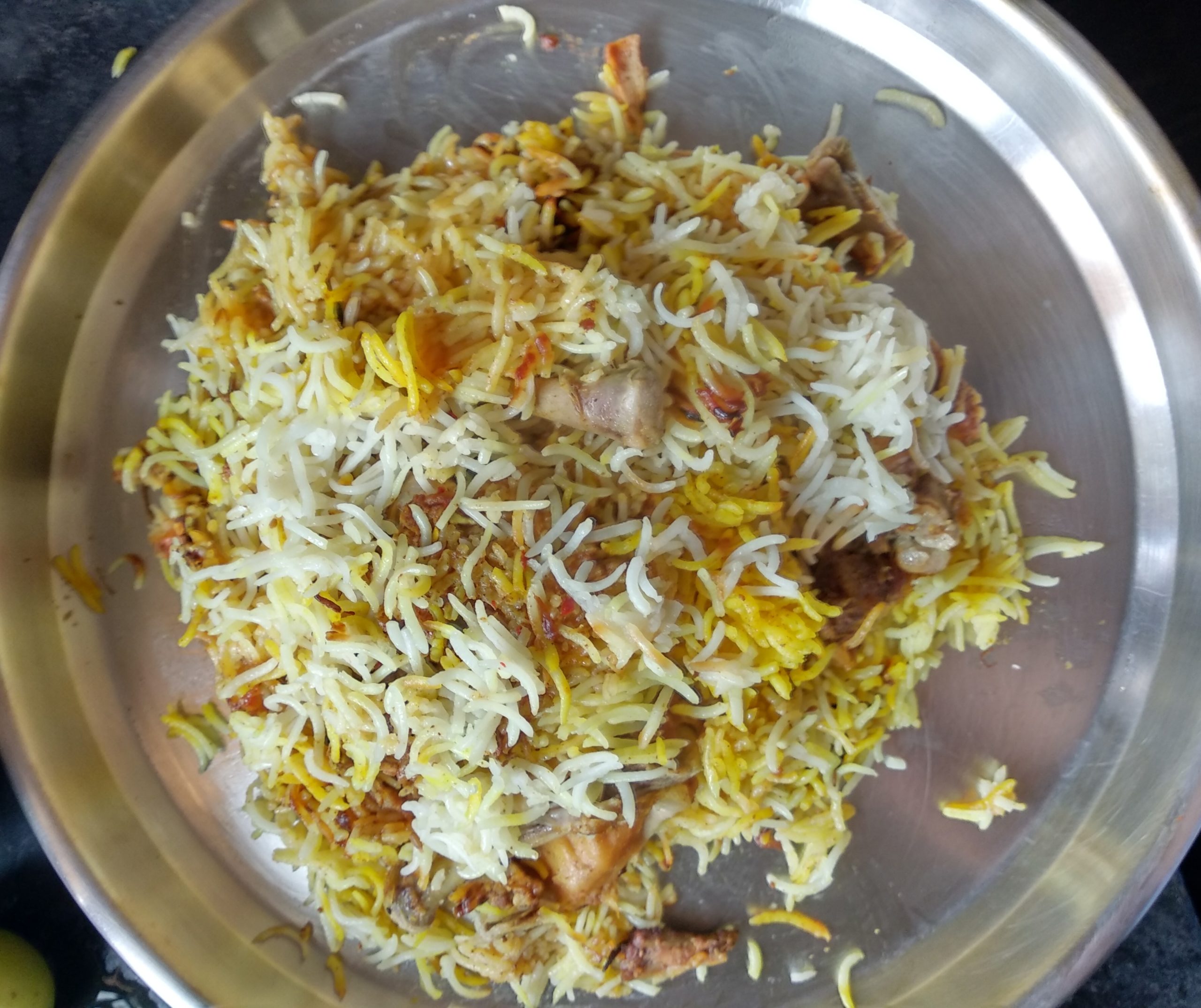 Hyderabadi Chicken Dum Biryani Served with Love & Hunger