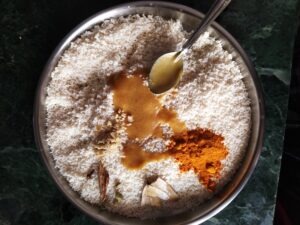 Ingredients for Basanti Pulao
