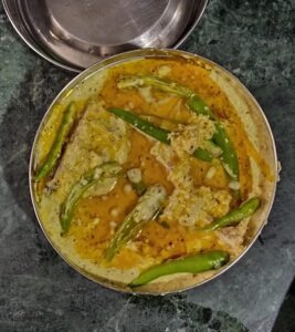 Ilish Bhapa Marinade with Mustard Paste