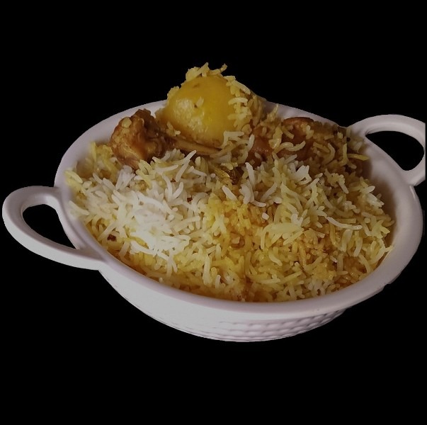 Kolkata Style Chicken Biryani Cooked in a Pressure Cooker